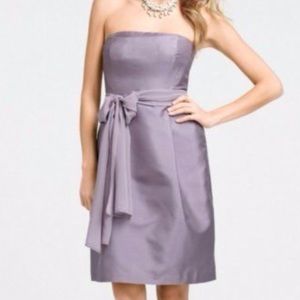 Ann Taylor Silk Dress in Navy blue ** no bow**